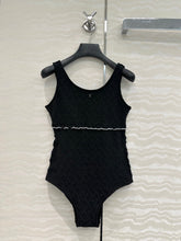 Coco Double C Jacquard Logo Classic One-piece Swimsuit